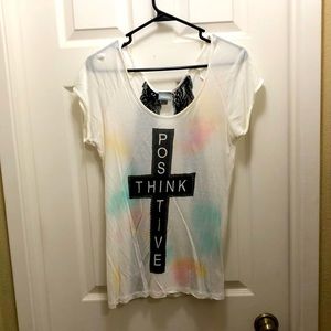 Ladies “Think Positive” tee